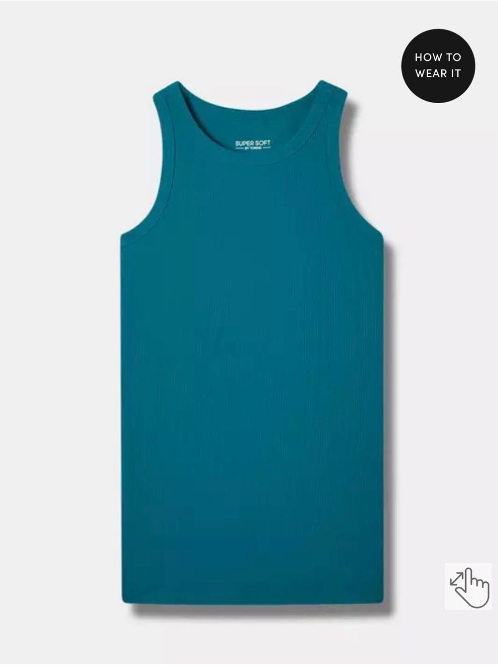 Torrid Super Soft Rib High Neck Tank - Picture 3 of 4
